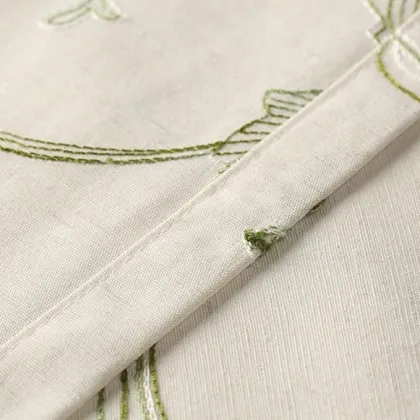 Home Textiles Woven Embroidered Curtains Valance