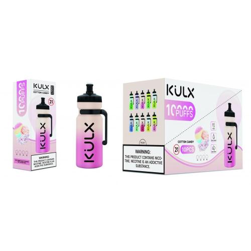 Bouteille kulx rechargeable gousse de vape détournable 10000 bouffées