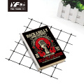 Custom nostalgic music posters style hardcover notebook with cloth spine paper diary