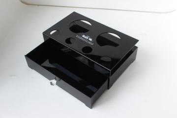 Acrylic colored drawer storage box for home use