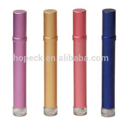 specification of 4ml long slim AL with plastic perfume bottle