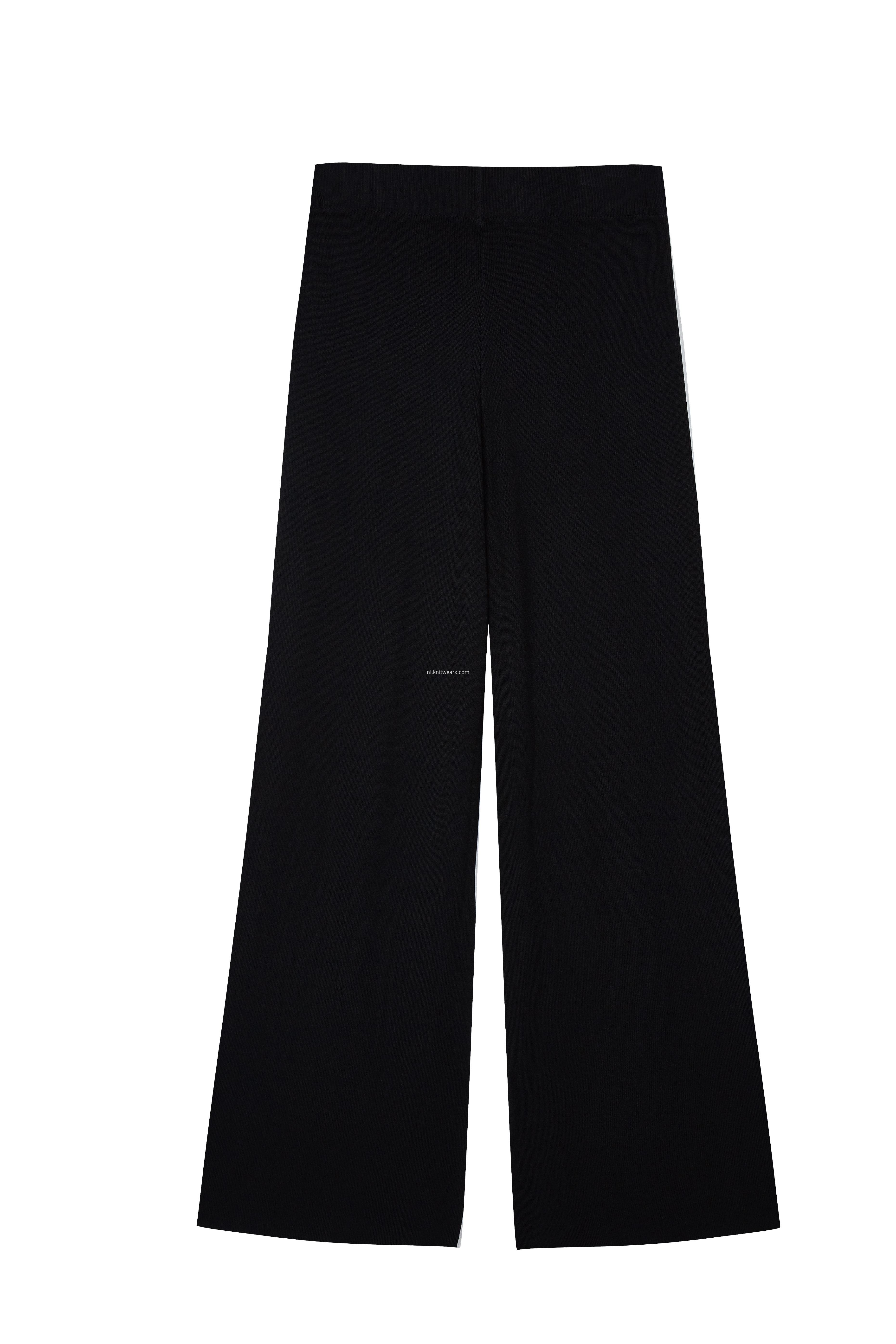 Women's Knitted High Waist Drawstring Culottes Pants