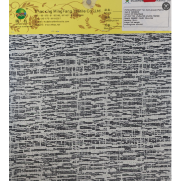 Knitted Cotton Rayon Yarn Dyed Jacquard Fabric