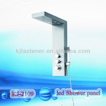 Bathroom LED shower panel