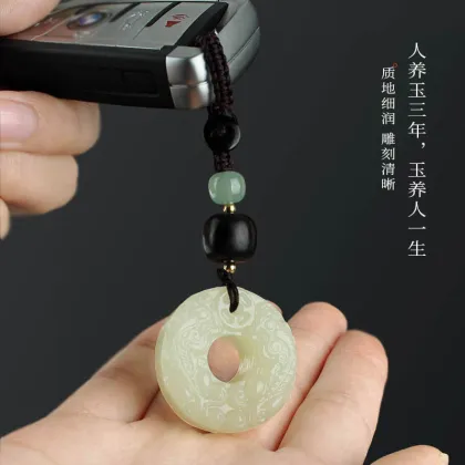 National Style Afghan Jade Pixiu Car Key Pendant for Safety and Fashion