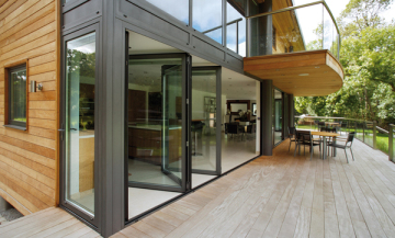 Residential Aluminum Glass Bi-Fold Door/Folding Door