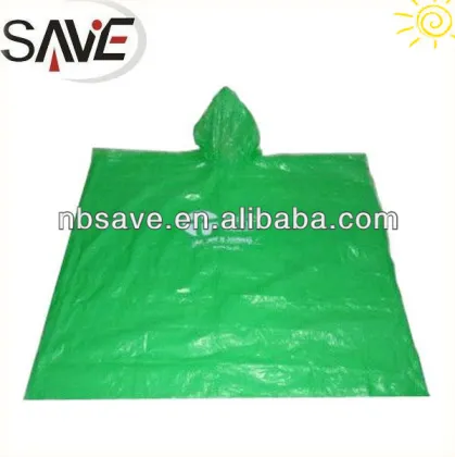 Disposable Plastic Raincoat, Raincoat Poncho