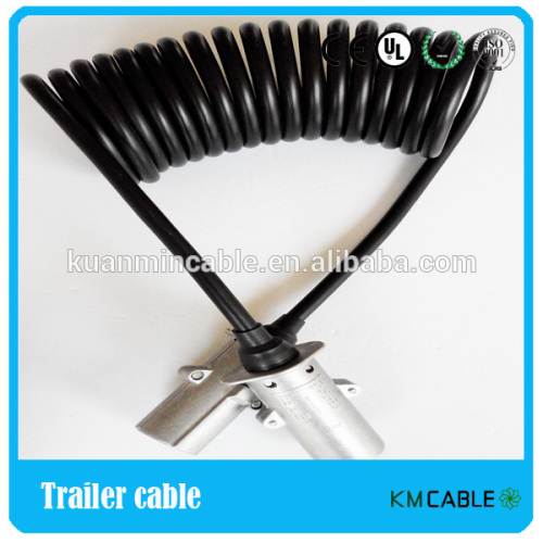 trailer retractable cable with customized working length