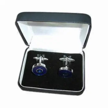 Stainless Steel Cufflinks with Box, Measures 1.5cm