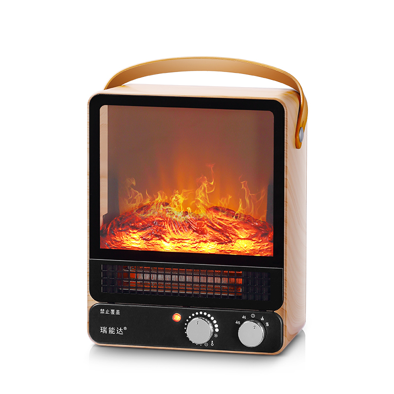 2024 New Design Fast Heating Home Decoration Small Indoor Portable Mini Space Heater Electric Stove Fire Place Fireplace