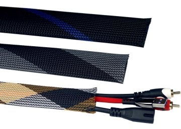 split braided wire loom pet expanded braided sleeve