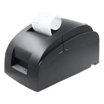 Dot Matrix POS Receipt Printer with 76mm Width, USB & RS232, Includes Cash Drawer Port