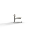 Silla de madera con silla de comedor de asiento de cojín de tela