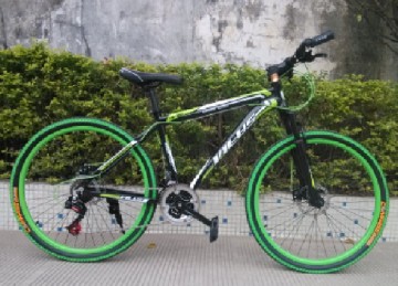 21 Speed 180 Alu Alloy Moutain Rainbow Knight Mountain Bicycle with Colorful Thread