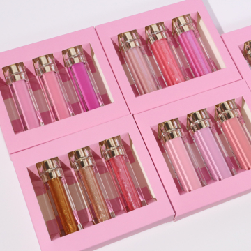 ชุดลิปกลอสคุณภาพสูงมังสวิรัติปราศจากความโหดร้าย-Lip Gloss Set ฉลากส่วนตัว