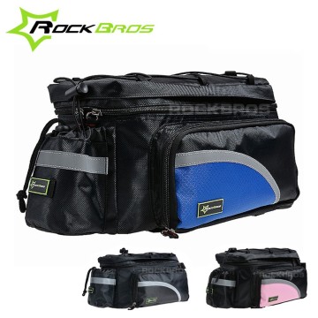 ROCKBROS Mountain Bike Bicycle Bicicleta Bag Rear Carrier Bag Rear Pack Trunk Pannier Larger Capacity motorcycle saddle bag