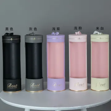 Custom Logo Printed Cylinder Flower Tube Paper Box