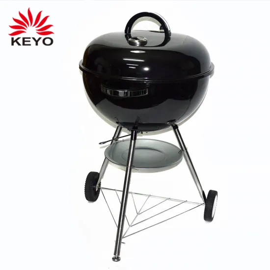 22" Inch Outdoor Round Bbq Trolley Grills Charcoal Bbq Charcoal Bbq Kettle Grill