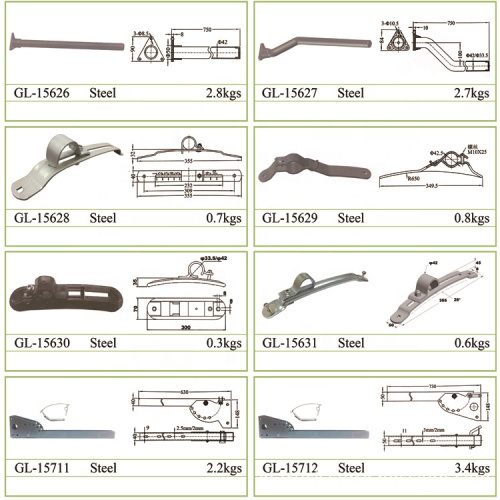 GL-15620 Long Type Rear Mudguard Bracket for Trailers