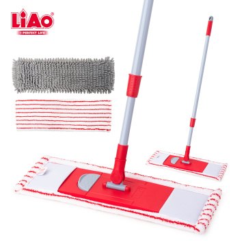 LA2211 Esfregona plana de chenille 2 em 1 de 40 cm