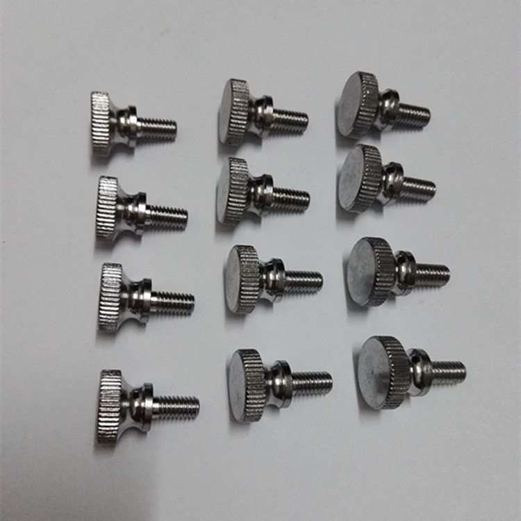 Customized Flat Head Knurled Thumb Screw