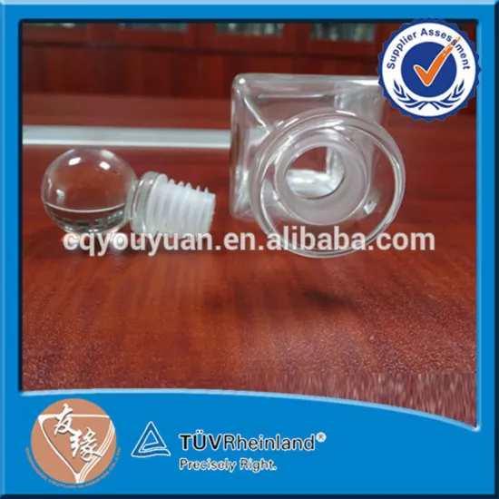 Custom Square 150ml Glass Diffuser Perfume Bottle With Lid