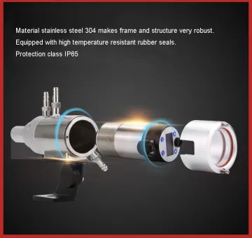 Industrial temperature measuring infrared pyrometer