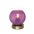 Paper rope shade rechargeable table lamp