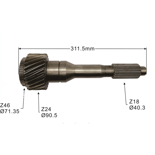 ZF Benz OEM 970 262 1902/694 262 0002/970 262 2002 Auto Parts Input Transmission Gear Shaft