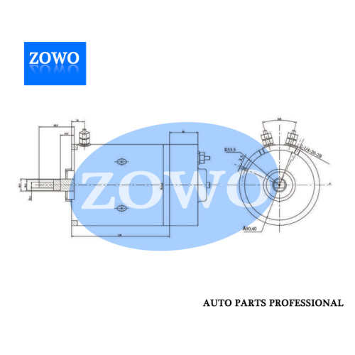 PHJD003 DC MOTOR 12V 1.8KW 2400RPM