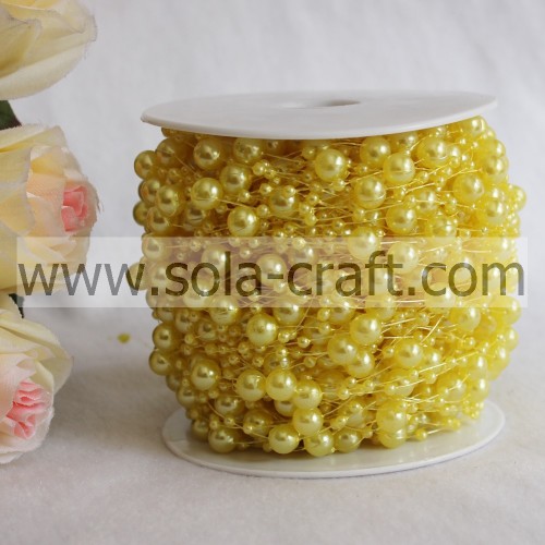57M Imitation Pearl Beaded Garland by Roll for Wedding Decoration