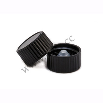 18mm Black screw cap for around boston glass bottles