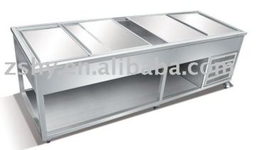 Refrigeration cabinet for seafood showcase
