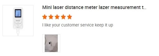 Customers Feedbacks for the Laser Distometer 30m Customers Feedbacks for the Laser Distometer 30m