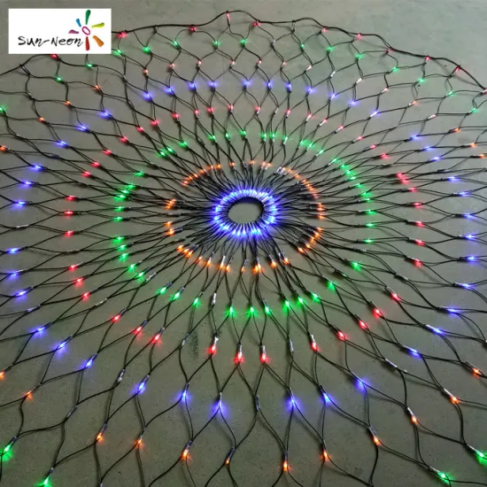 Good quality circular led twinkle fairy light led fishing net lights with CE and RoSH