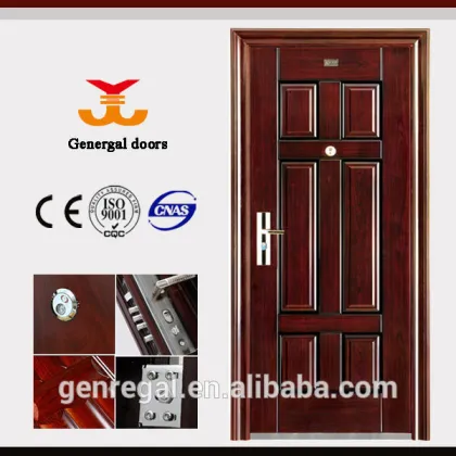 CLASSIC design 6 panel steel anti-theft security door
