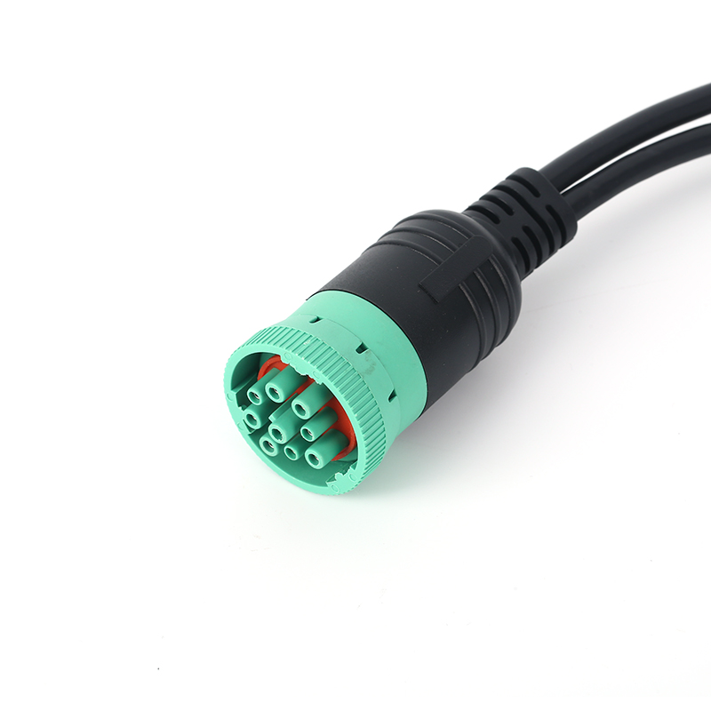 90° Automotive Diagnostic Connector J1962 OBD2 Cable