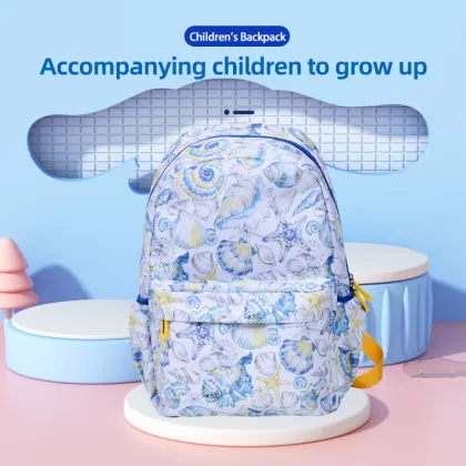 Watercolor Conch Book bag