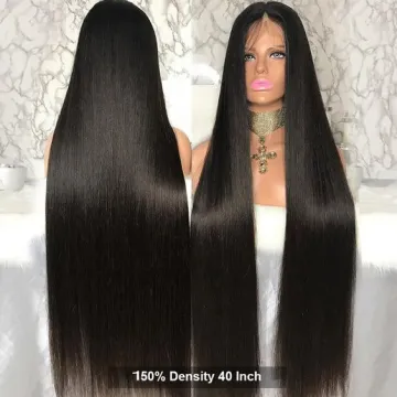Wholesale Cheap Brazilian Human Hair Transparent Front Lace Wigs, Peruvian Wig Virgin Raw Hair Full Lace 30 40 Inch Wig Straight