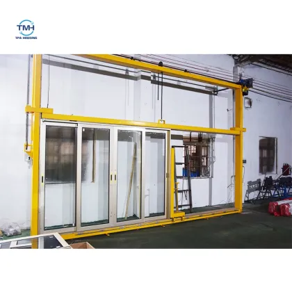 Customized standard width aluminium alloy sliding glass windows door
