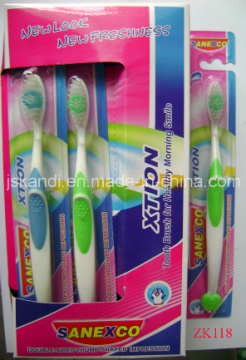 Good Quality Adult Toothbrush with Tongue Clearer