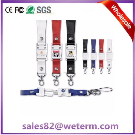 Shenzhen Electronic Product Keychain Wireless USB Promotion Gifts Lanyard USB Flash Drive 8gb