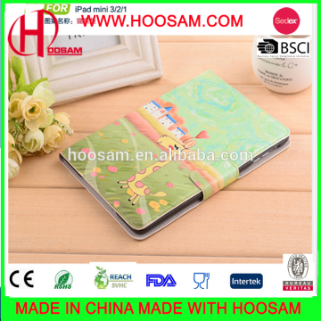 2017 fashion flip leather case for ipad mini