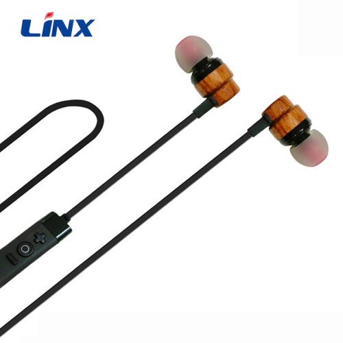 Pabrik grosir earphone Nirkabel Kayu asli