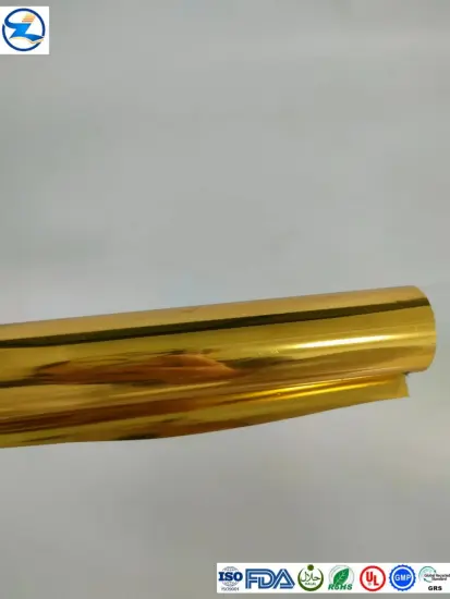 Golden pvc pet table cloth film