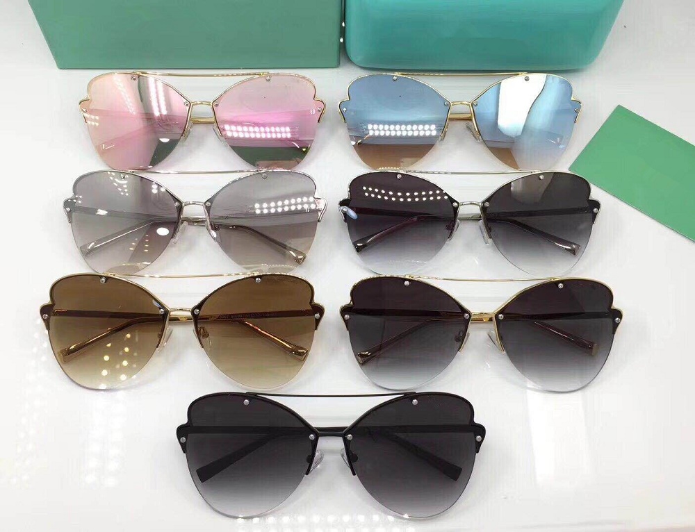 Butterfly Semi Rimless Sunglasses