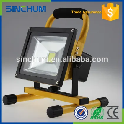 best price aluminum 12V emergency lights 20w rechargeable led floodlight