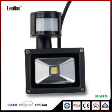 موافقة CE 10W IP44 مقاومة للماء إضاءة الفيضان LED عالية الطاقة مع مستشعر PIR