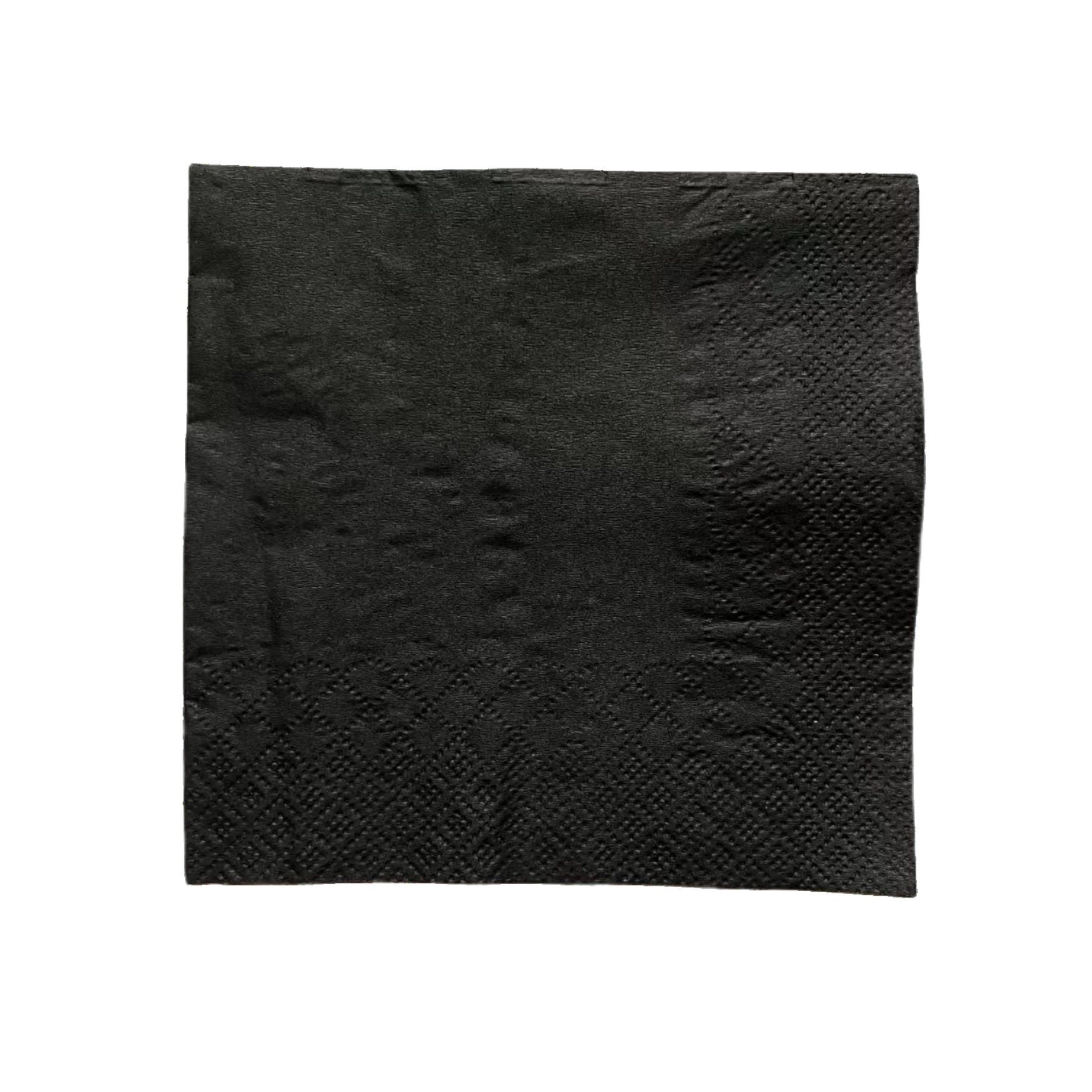 Serviette en papier de couleur noire