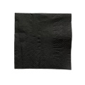 Serviette en papier de couleur noire